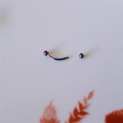 Cerrahi Çelik Küçük Toplu Hologram Renkli Göbek Piercing