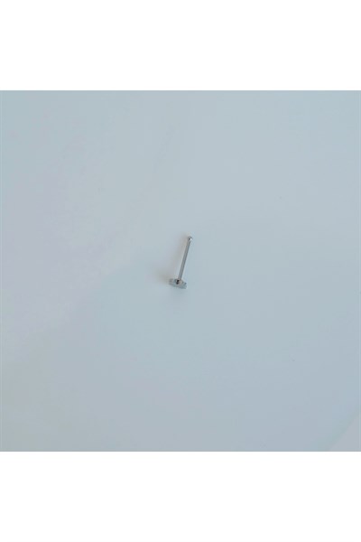 Cerrahi Çelik Silver Renk Çelik Burun Piercing Yonca Model Hızma