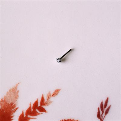 Cerrahi Çelik Silver Renk Çelik Yıldızlı Burun Pİercing  Yıldızlı Hızma