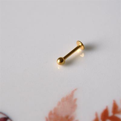 Cerrahi Çelik Top Piercing Tragus Helix Lob Conch Kııkırdak 8 mm Gold Renk
