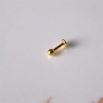 Cerrahi Çelik Top Piercing Tragus Helix Lob Conch Kııkırdak 6 mm Gold Renk