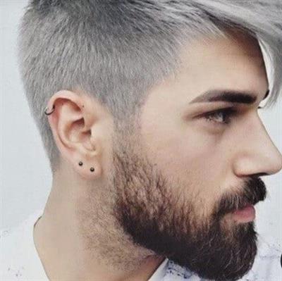 Cerrahi Çelik Top Piercing Tragus Helix Lob Conch Kııkırdak 6 mm Siyah Renk