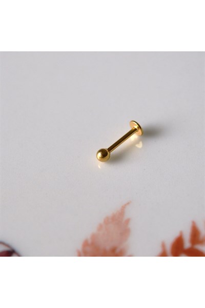 Cerrahi Çelik Top Piercing Tragus Helix Lob Conch Kııkırdak 8 mm Gold Renk