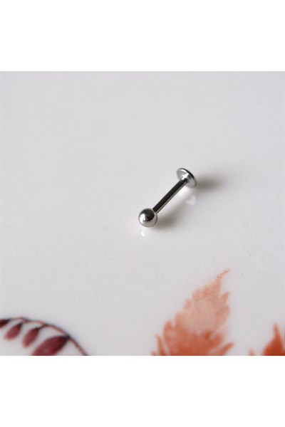 Cerrahi Çelik Top Piercing Tragus Helix Lob Conch Kııkırdak 8 Mm Silver Renk