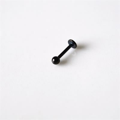 Cerrahi Çelik Top Piercing Tragus Helix Lob Conch Kııkırdak 8 mm Siyah Renk