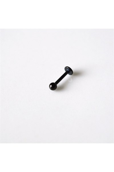 Cerrahi Çelik Top Piercing Tragus Helix Lob Conch Kııkırdak 8 mm Siyah Renk