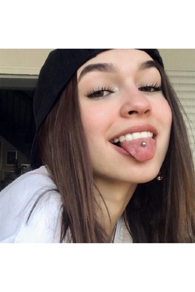 Cerrahi Çelik Ucu Toplu Dil Dudak Piercingi 8 mm Gümüş Renk