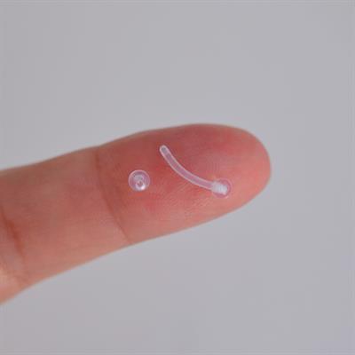 Çok Hafif Esnek Piercing Alerji Yapmayan Bioplast Piercing Silikon Piercing Tragus Helix Kıkırdak