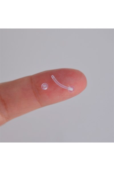 Çok Hafif Esnek Piercing Alerji Yapmayan Bioplast Piercing Silikon Piercing Tragus Helix Kıkırdak