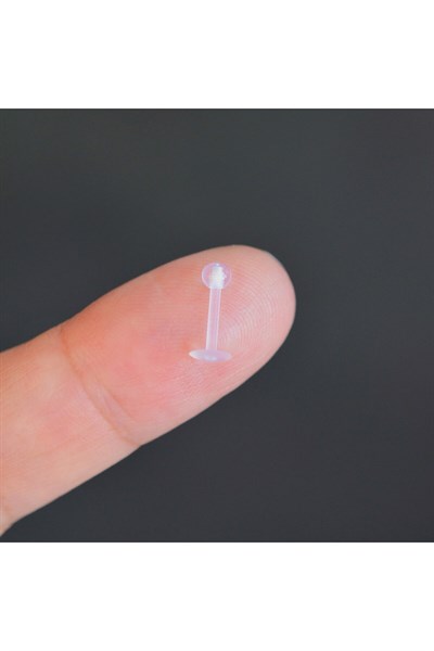 Çok Hafif Esnek Piercing Alerji Yapmayan Bioplast Piercing Görünmez Piercing