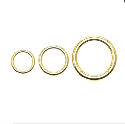Düz Gold Renk Halka Cerrahi Çelik Piercing Takımı 3lü Set