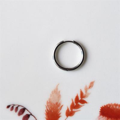 Erkek Cerrahi Çelik Küpe Silver Renk 18 mm Halka