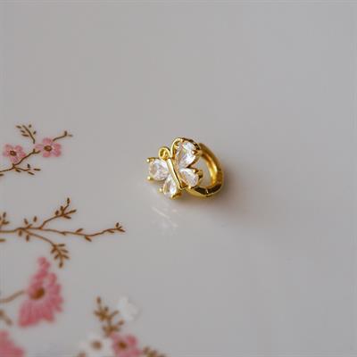 Gold Çelik Kelebek Helix Küpe Helix Piercing Lob
