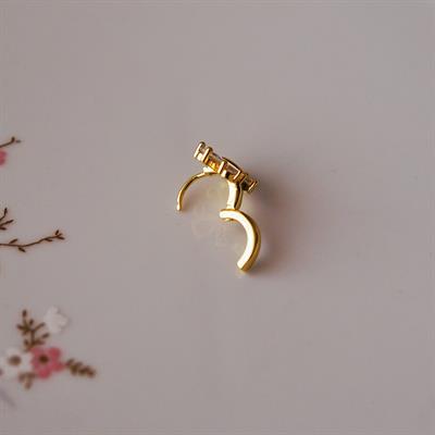 Gold Çelik Kelebek Helix Küpe Helix Piercing Lob