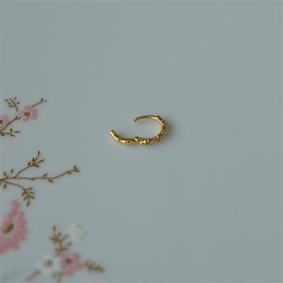 Gold Cerrahi Çelik İnce Halka Tragus Piercing Helix Lob Kıkırdak