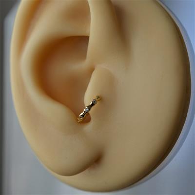 Gold Cerrahi Çelik İnce Halka Tragus Piercing Helix Lob Kıkırdak