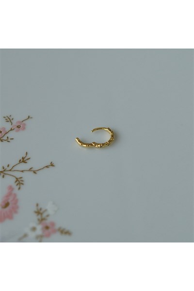 Gold Cerrahi Çelik İnce Halka Tragus Piercing Helix Lob Kıkırdak