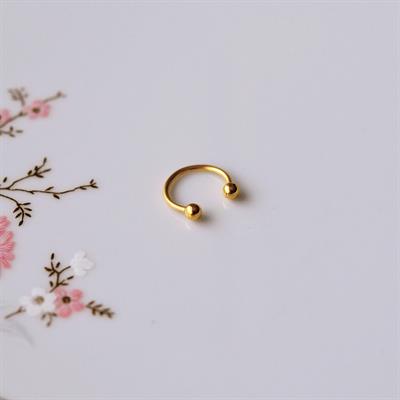 Gold Renk Cerrahi Çelik Toplu Piercing 10 mm Helix Lob Conch Daith
