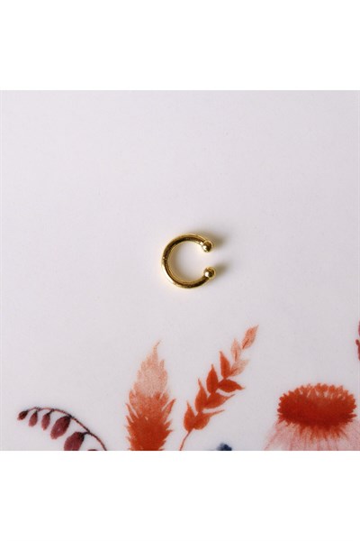 Günlük Kullanım Düz Earcuff Sıkıştırmalı Kıkırdak Küpesi