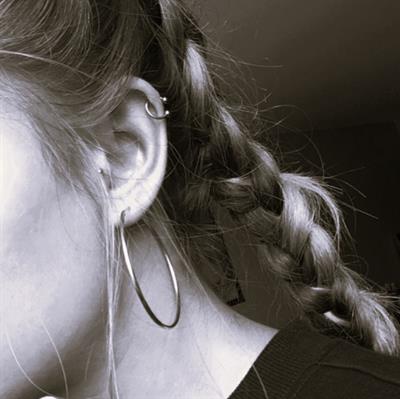Hologram Renk Cerrahi Çelik Toplu Piercing 10 mm Helix Lob Conch Daith