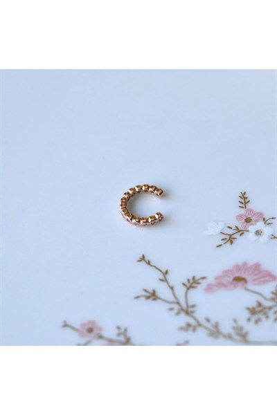 İnce Minimal Earcuff Sıkıştırmalı Kıkırdak Küpesi