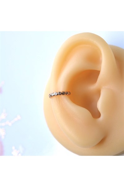 İnce Minimal Earcuff Sıkıştırmalı Kıkırdak Küpesi