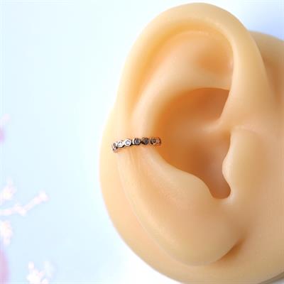 İnce Minimal Earcuff Sıkıştırmalı Kıkırdak Küpesi