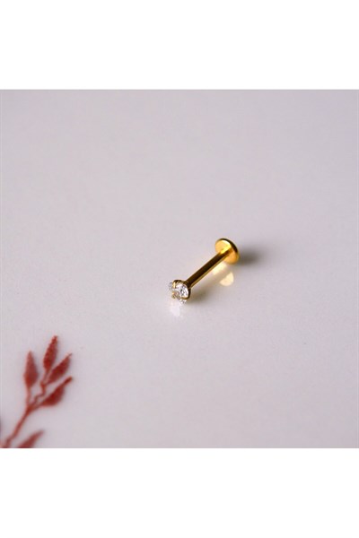 Kalp Model Tektaşlı Cerrahi Çelik Tragus Piercing Helix Kıkırdak Conch Anti Helix