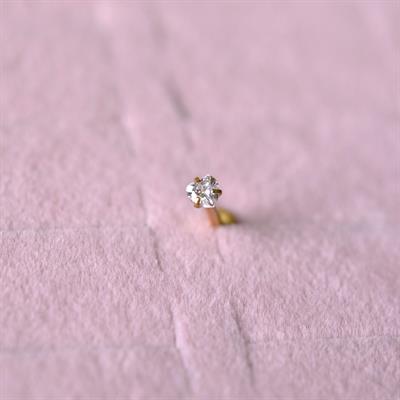 Kalp Model Tektaşlı Cerrahi Çelik  Tragus Piercing Helix Kıkırdak Conch Anti Helix