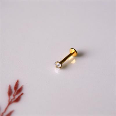 Kalp Model Tektaşlı Cerrahi Çelik  Tragus Piercing Helix Kıkırdak Conch Anti Helix