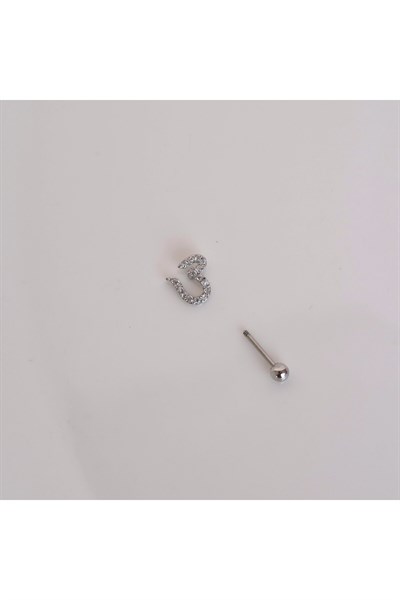 Kalp Model Tragus Helix Piercing Kıkırdak Silver Renk