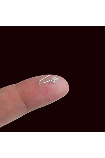 Kuzey Yıldızı Model Sıkıştırmalı Gümüş Hızma Kuzey Yıldızlı