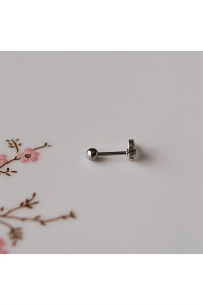 Mini Balta Helix Piercing Kıkırdak Cerrahi Çelik Gümüş Renk