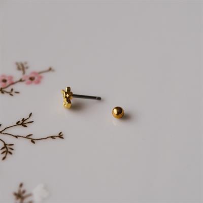 Mini Balta Helix Piercing Kıkırdak Cerrahi Çelik Gold Renk