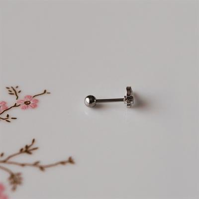 Mini Balta Helix Piercing Kıkırdak Cerrahi Çelik Gümüş Renk