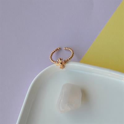 Rose Gold Renk Cross Yüzük Haç Model Ayarlanabilir Yüzük
