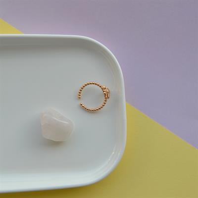 Rose Gold Renk Cross Yüzük Haç Model Ayarlanabilir Yüzük