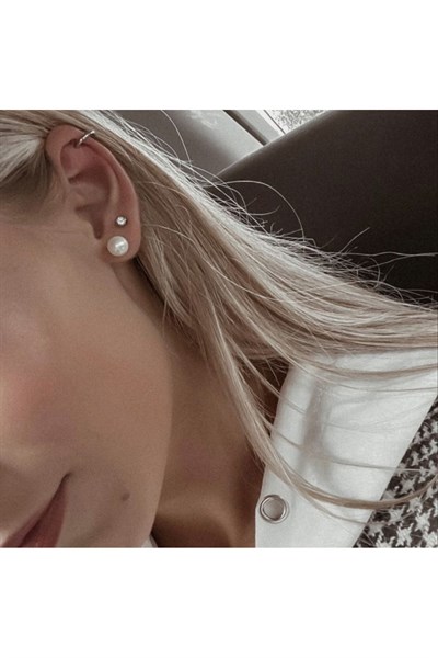 Sade İnci Küpe 10 mm