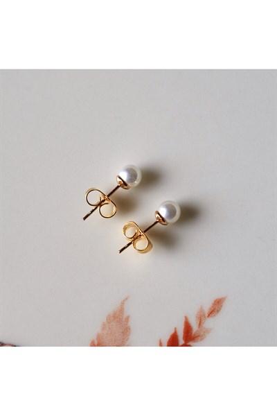 Sade İnci Küpe 4 mm