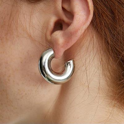 Silver Boru Model Küpe