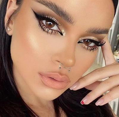 Silver Renk 316 L Paslanmaz Çelik Fake Piercing Sıkıştırmalı Labret Piercing Delik Gerektirmez