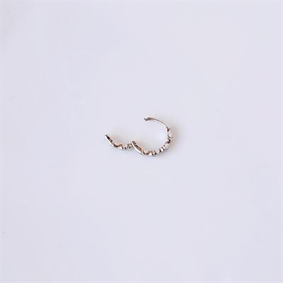 Silver Renk Cerrahi Çelik İnce Halka Tragus Piercing Helix Lob Kıkırdak