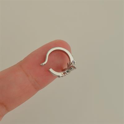 Silver Renk Kuzey Yıldızı Earcuff Kutup Yıldızı Sıkıştırma Kıkırdak Küpesi