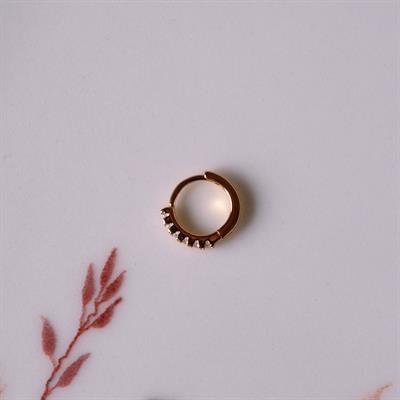 Taşlı Halka Piercing Tragus Helix Daith Anti Tragus Kıkırdak