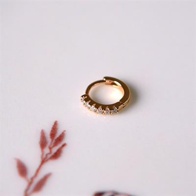 Taşlı Halka Piercing Tragus Helix Daith Anti Tragus Kıkırdak
