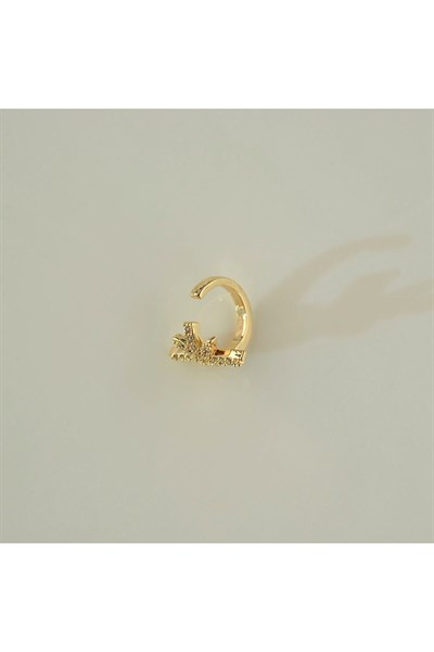 Taşlı Kuzey Yıldızı Earcuff Kutup Yıldızı Sıkıştırmalı Kıkırdak Küpesi
