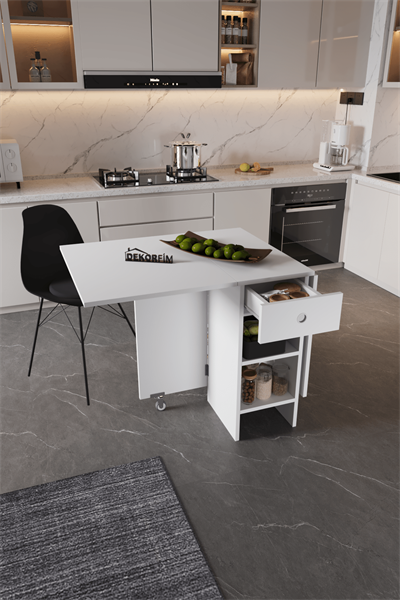 DF01102B Pratik Katlanır Masa Mutfak ve Yemek Masası