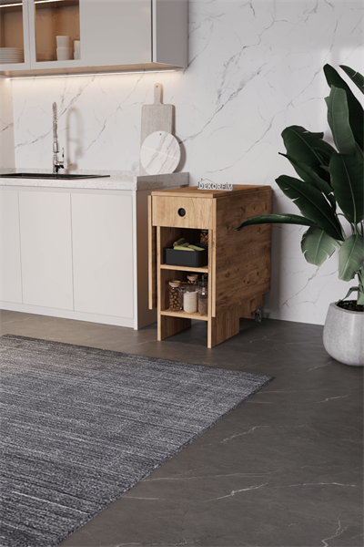 DF01102AC Pratik Katlanır Masa Mutfak ve Yemek Masası