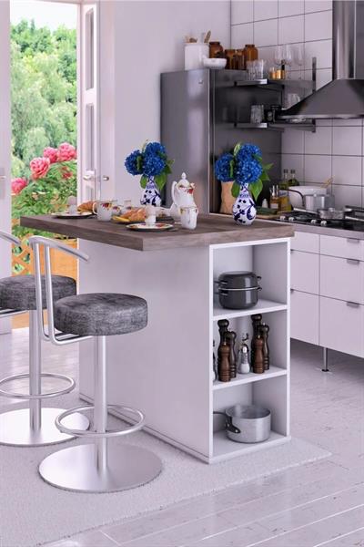 DF01112GD MDF Mutfak Adası Mutfak Dolabı Ada Mutfak