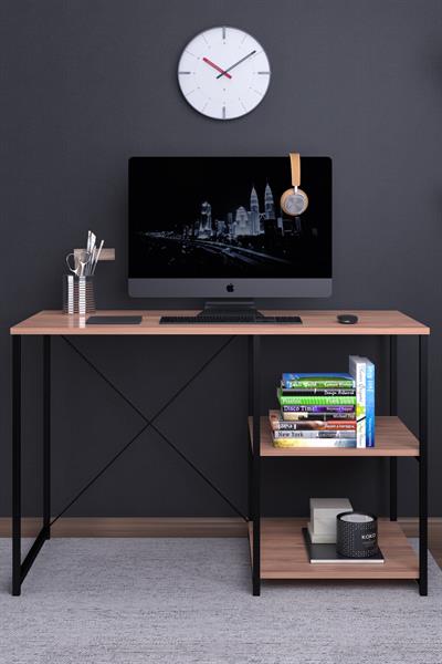 DF09103AC 120 Cm Raflı Çalışma Masası Bilgisayar Masası Ofis Ders Masası